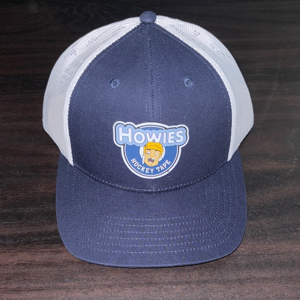 Howies Hockey Navy and White Trucker Cap